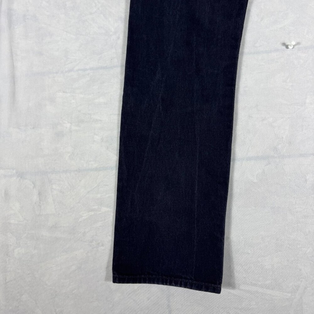 Levi’s 501 Mens Straight Leg Jeans Black Denim 5-Pocket Outdoor Size 33x32 - Picture 9 of 16
